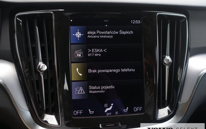 Volvo V60 cena 144900 przebieg: 52416, rok produkcji 2021 z Rymanów małe 596